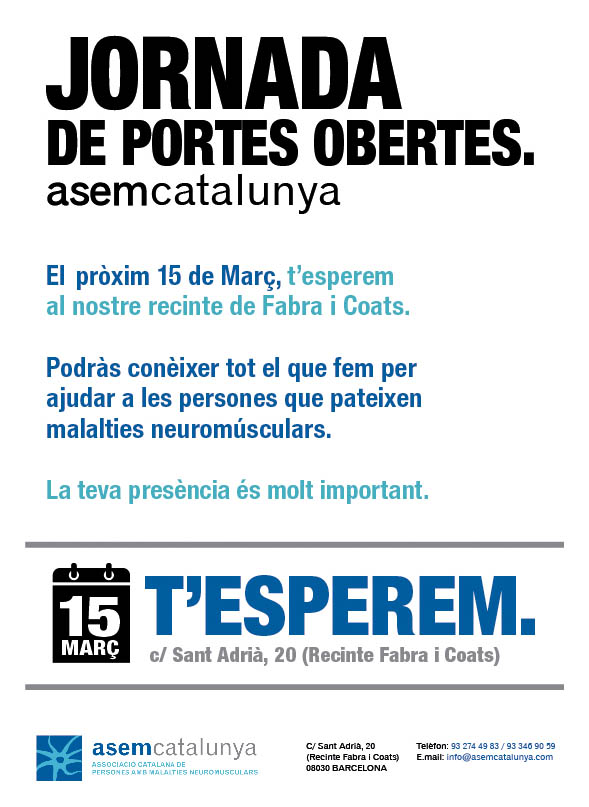 Jornada de portes obertes el 15 de març